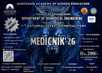MEDICNIK'26 National Level Technical Fest Poster